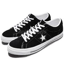 Details About Converse One Star Ox Black White Suede Men Skateboarding Sneakers 158369c