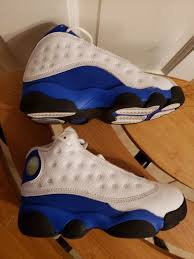 Authentic Air Jordan 13 Xiii Retro Ps White Hyper Royal Blue 414575 117 Size 11c Fashion Clothing Shoes Accessories Kid Unisex Shoes Jordan 13 Air Jordans