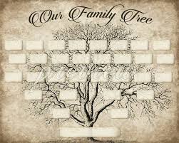 diy printable family tree pdf template 8x10 type in your