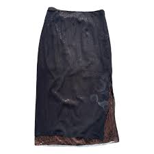 Glitter mid-length skirt
