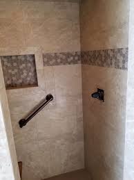 The stone bathroom shower tiles used in this design are practical and effective. Shower Tile Installation Baton Rouge La Shower Installer Simply Intricate Designs