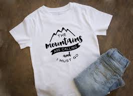The Mountains Are Calling And I Must Go T Shirt The Mountains Are Calling And I Must Go T Shirt Mountains Etsy In 2020 Colorful Shirts The Mountains Are Calling Etsy