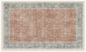 Can i return final sale items or samples? Amazon Com Ruggable Machine Washable Area Rug Founder S Farmhouse Collection Distressed 2 Piece Patented Rug System Celestine Coral 3 X5 Kitchen Dining