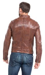 Un choix unique de veste cuir marron homme disponible dans notre magasin. Blousons Cuir En Cuir Agneau Ref 100233 Tan Tan