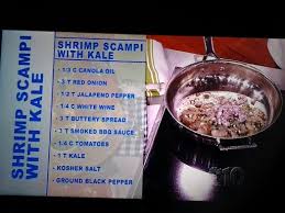 Shrimp Scampi With Kale Recipe By Chef Jeff Henderson Kale Recipes Shrimp Scampi Salted Shrimp