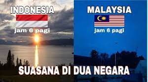Malaysia merupakan negara yang terdiri dari dua pulau besar yang berjauhan, dan letaknya masih berdekatan dengan wilayah indonesia yaitu di bagian barat bersebrangan dengan selat malaka (sumatera), dan di bagian timur berdekatan dengan pulau kalimantan. Perbedaan Waktu Dan Suasana Indonesia Dengan Malaysia Youtube