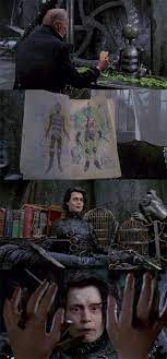 It only takes a few minutes to get wrapped up in its titular that's partly because scissorhands is what crystallized tim burton's aesthetic. Edward Scissorhand Edward Makas Eller Johnny Depp Film