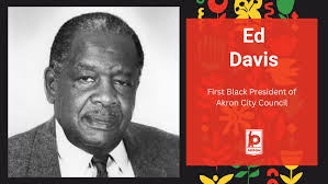 Ed Davis was Akron's first Black City Council President. Today, the beloved Ed  Davis Community Center bares his namesake, and was recently reopened after  being totally redone with ARPA funds. #BlackHistoryMonth