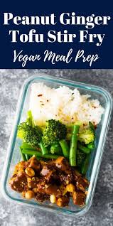 Peanut Ginger Tofu Stir Fry Sweetpeasandsaffron Com Recipe Healthy Lunch Vegetarian Dishes Vegan Dinner Recipes Easy