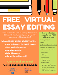 Academic proofreading for students and researchers. Cody Dailey He Him On Twitter Seniors Still Need Help With Those College Scholarship Essays Depaulu Offers Free Essay Editing Services Virtually See Flyer Or Head Over To Https T Co Cteuglk9pg For More Details Vjaguidance Marybethmcc19