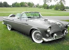 Image result for Silver Gray 1956 Thunderbird