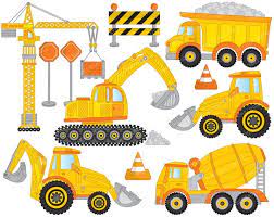 Construction Clipart Vector Construction Clipart Crane Etsy Clip Art Baby Clip Art Construction Birthday