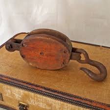Antique Industrial Star Block And Tackle Pulley Etsy Antiques Vintage Tools Antique Decor