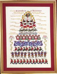 347 best 12 days of xmas images in 2019 embroidery. Twelve Days Of Christmas Cross Stitch Pattern By Donna Vermillion