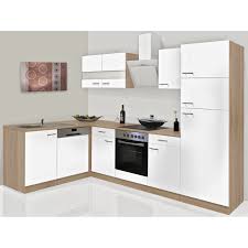 Respekta Winkelkuche Kbl280eswsc 280 Cm Weiss Eiche Sonoma Sagerau Nachbildung Kaufen Bei Obi
