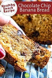 The Best Chocolate Chip Banana Bread Recipe Recipe Chocolate Chip Banana Bread Recipe Banana Chocolate Chip Healthy Chocolate Chip