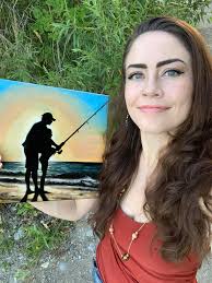 Jackie's Art Class Painting of Antelope Canyon