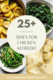what goes with chicken alfredo