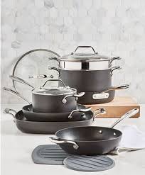 All Clad Essentials Nonstick 10 Pc Cookware Set Reviews Cookware Sets Macy S In 2020 Cookware Set All Clad Cookware Sets