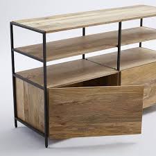 The modern industrial media console with component niche #003s by industrial evolution furniture incorporates industrial styling and modern design each industrial media console is handmade with care and craftsmanship. Industrial Modular Media Console 49