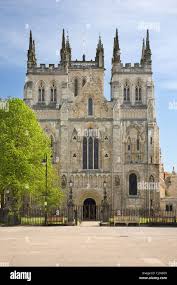 Selby Abbey a medieval abbey church and present day Anglican Parish Church  at Selby North Yorkshire U.K Stock Photo