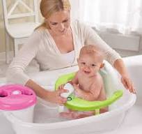 Amazon.com: Foldable Baby Bathtub Seat, Non-Slip Newborn Infant Bath Chair,  Cute Shape Shower Chair for Tub Sitting up, Surround Bathroom Seats for ...