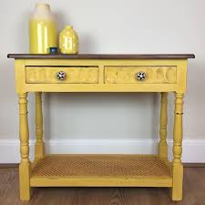 Annie Sloan Tilton Dark Wax Modern Vintage Decor Yellow Furniture Modern Boho Living Room