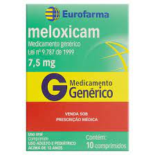 Meloxicam Comprimido Eurofarma 7 5mg Caixa Com 10 Comprimidos Eurofarma