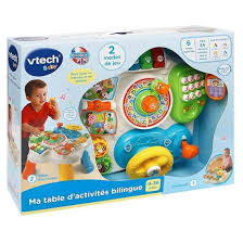 VTECH-MA TABLE D'ACTIVITE BILINGUE-BLEU JAUNE ORANGE – Orca