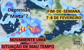 Nova tempestade no sábado (Marta?), com um forte sistema frontal, e uma (pequena) trégua no domingo de eleições - saiba a previsão do tempo no fim-de-semana 7-8 de fevereiro