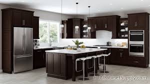 Assembled cabinets by the manufacturer (not assembled rta) cabinet sides unfinished. Camden Espresso Shaker Ready To Assemble Kitchen Cabinets