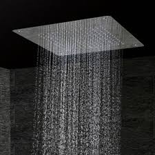 Bathtub mixer with overhead shower. Luxury Ceiling Shower Head Modern Square Shower Overhead Bathroom Shower Stainless 500x500 Rain Massage Spa Bath Df5107 Shower Heads Aliexpress