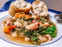Heat through till the escarole is very tender. Hearty Recipe For Escarole And Beans With Pancetta