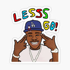 Ironic dababy memes refers to a series of ironic memes featuring rapper dababy. Lets Go Baby Stickers Redbubble