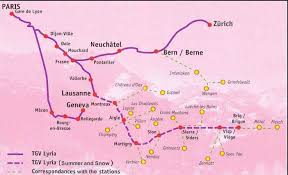 here is a train route that one of the trains take it travels all around france in almost any weather condition this europe train train travel travel project