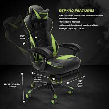 A chair that's easy on your body and your wallet. 30 Mo Finance Respawn Rsp 110 Racing Style Gaming Reclining Chair Abunda