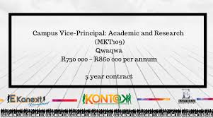 Campus Vice Principal Job Agency Vice Principals Academic Services
