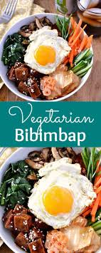 Vegetarian Bibimbap Recipe Learn How To Make Bibimbap With This Easy Recipe Vegan Friendly T Bibimbap Recipe Easy Korean Vegetarian Recipes Bibimbap Recipe
