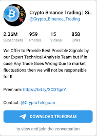 But they also offer a premium service as well which provides. 10 Telegram Groups To Follow In 2021 For Crypto Signals