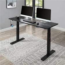 Why not have an office computer desk that you enjoy? Home Office Computer Desk Height Adjustable Black