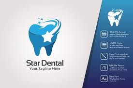 Star Dental Logo Template 139502 Logos Design Bundles Dental Logo Dental Logo Design Logo Templates