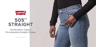 Womens Levis 505 Straight Jeans
