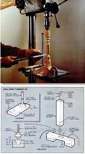 Diy Drill Press Lathe Lathe Tips Jigs And Fixtures Woodarchivist Com Woodworking Drill Press Woodworking Techniques