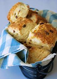 In a small bowl cover the raisins with hot water and set aside. Almond Flour Gf Raisin Scone Recipe Crispy Outside Chewy Inside Scones Recipe Easy Raisin Scones Scones Easy