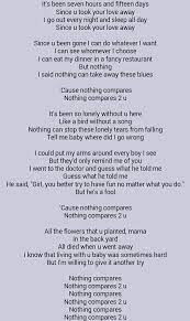 Sinead O Connor Nothing Compares To You Written By Prince Music Lyrics Great Song Lyrics Music Lyrics Songs