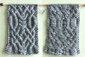 And photos for 200 stitch patterns. Fancy Celtic Cable Knitting Pattern Studio Knit