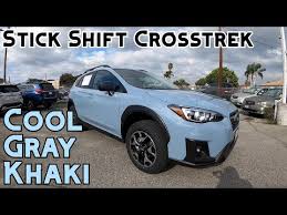 Read reviews, browse our car inventory, and more. Cool Gray Khaki Subaru Crosstrek With Manual Transmission Youtube