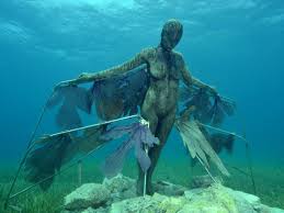The Only Way To See This Incredible Museum In Mexico Is By Scuba Diving Underwater Art Underwater Sculpture Underwater Pictures