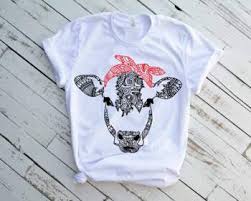 Download Cow Whit Bandana Mandala Svg Zentangle Cow Svg Animal Heifer 1716s