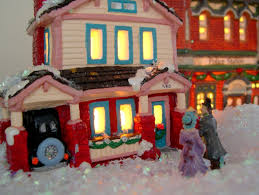 Buy Ceramic Houses At Michaels Near Christmas Time And Paint Them To Create Your Own Chri Christmas Village Houses Diy Christmas Village Christmas Village Sets